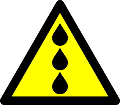 水漏れ、雨漏り注意マーク（２）画像5