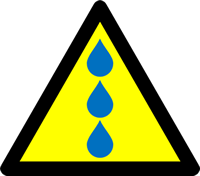 水漏れ、雨漏り注意マーク（８）画像3