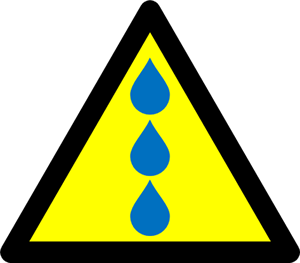 水漏れ、雨漏り注意マーク（８）画像4