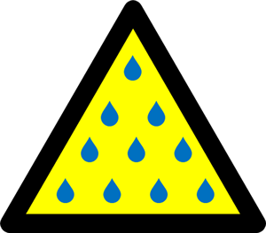 水漏れ、雨漏り注意マーク（９）画像4