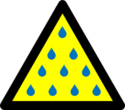 水漏れ、雨漏り注意マーク（９）画像5