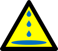 水漏れ、雨漏り注意マーク（１１）画像3
