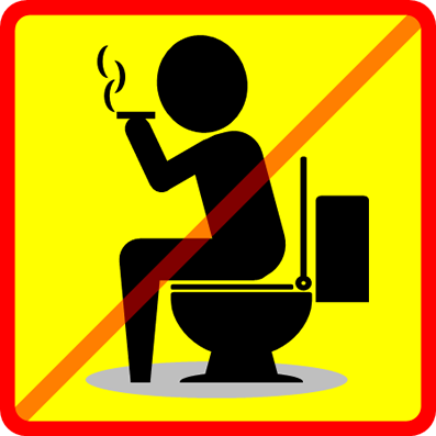 トイレで喫煙禁止マーク