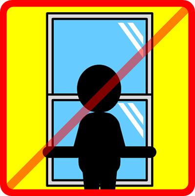 窓を閉めるの禁止マーク（２）