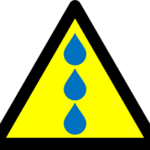 水漏れ、雨漏り注意マーク（８）
